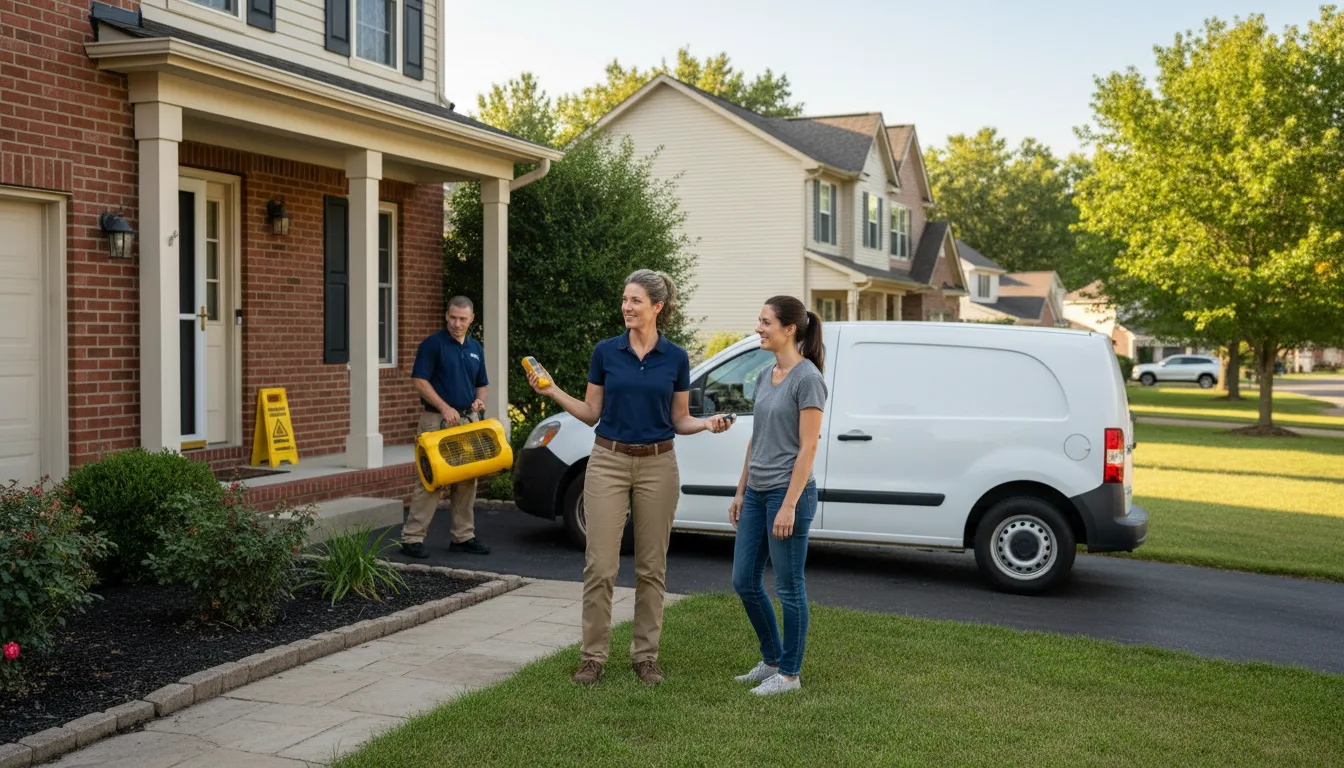 Residential water damage restoration in Norfolk, NE
